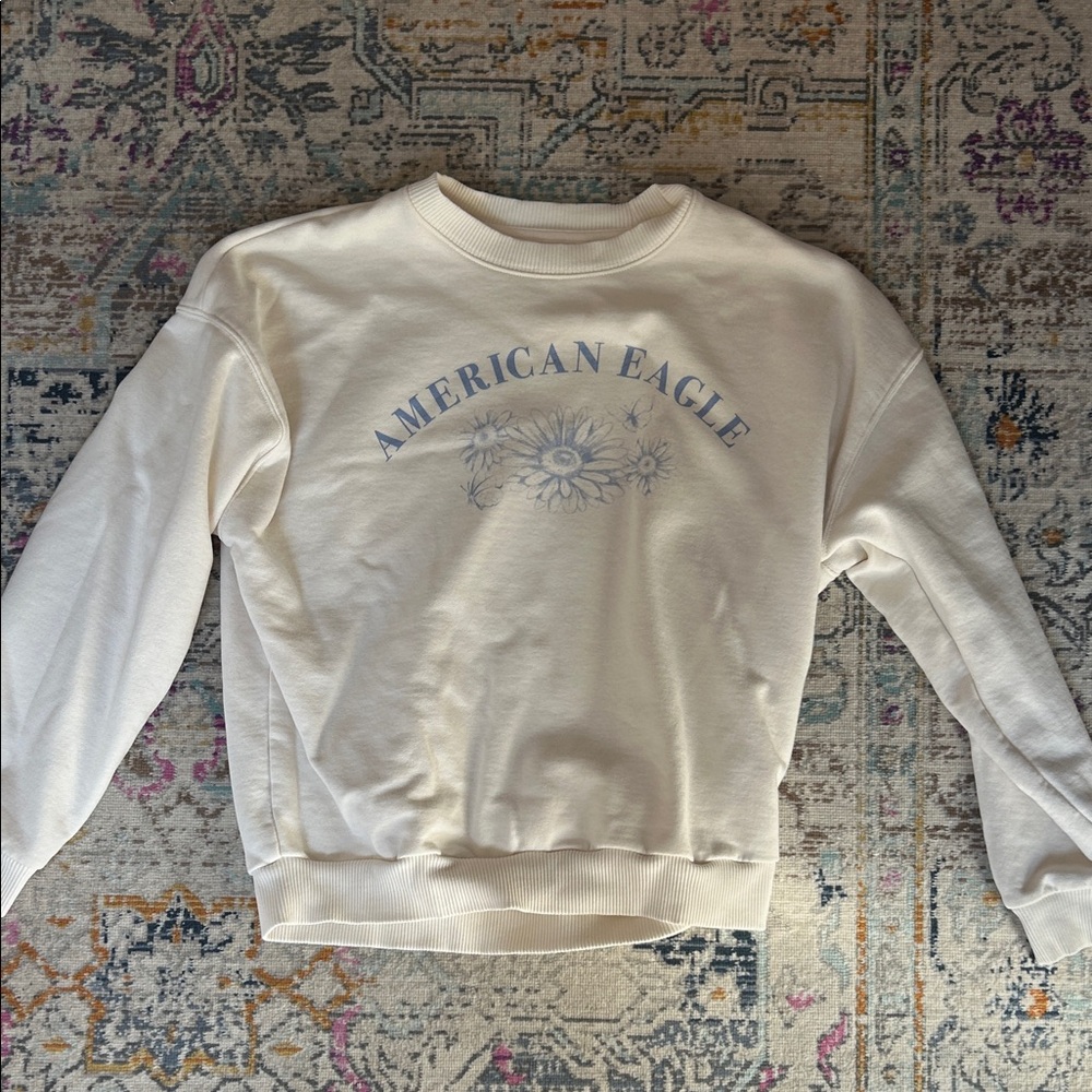 American Eagle Off-White Knit Top
